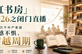 虹书房2026闭门直播全课程 助力中产家庭不惑不惧穿越周期