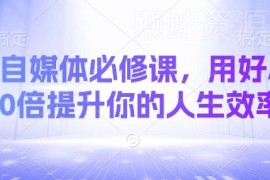 AI自媒体运营实操教程 学会AI技巧10倍提升内容创作运营效率