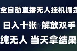 2025抖音全自动无人直播掘金项目 低门槛操作当日即可见收益