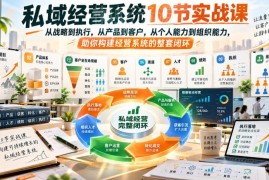 私域经营系统10节实战课 从战略到执行搭建全链路经营闭环