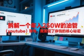 拆解年入250万YouTube账号 揭秘油管创作者变现核心逻辑
