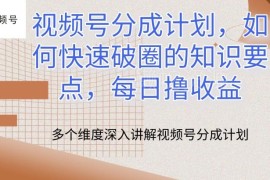 2024视频号分成计划实操要点 合规二创破圈稳拿平台收益
