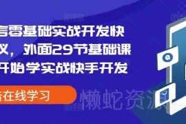 易语言零基础实战开发快手协议 29节基础到进阶全流程教程
