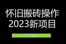 2023小红书虚拟商品售卖玩法 怀旧赛道月入过万实操攻略