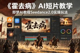 Seedance2.0实操玩法教学 即梦AI制作霍去病主题AI短片全流程教程