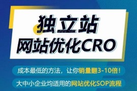 独立站CRO转化率优化全流程方法 低成本实现销量3-10倍增长