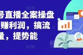 2024视频号直播全案操盘课 从流量逻辑到爆单实操运营指南