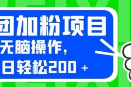 美团加粉拉新项目实操攻略 低竞争高收益玩法完整拆解