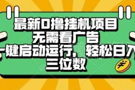 2025全新零撸挂机项目详解 无需看广告全自动运行轻松日入三位数