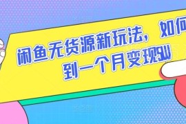 闲鱼无货源最新玩法解析 无需囤货即可实现月入5万实操攻略