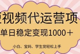 2025视频号代运营风口项目 零基础零操作高收益玩法全揭秘