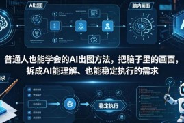 普通人易上手的AI出图方法 拆解需求稳定生成符合预期的图片