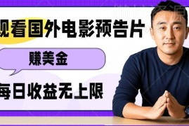 观看电影预告片提交反馈赚美金 多号操作低门槛副业玩法详解