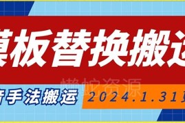 2024抖音纯手法模板替换搬运技术 实测投Dou+可顺利过审