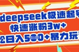 借助DeepSeek运营小红书养生号 极速起号涨粉变现实操教程