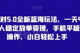 蛋仔派对5.0蓝海放单变现玩法 手机平板可操作小白轻松上手
