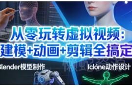 从零学虚拟视频制作 建模动画剪辑全流程核心技能教学