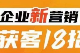 传统企业转型必学新营销获客18招 附全行业案例与落地方法