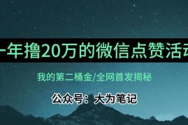 年入20万的公众号评论点赞冷门赚钱项目保姆级实操教学