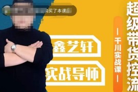 千川直播带货实战课 控流投放撬动自然流全流程实操打法