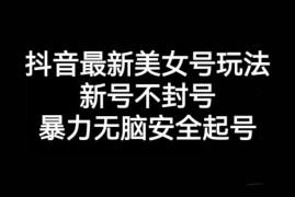 2024抖音美女号最新安全起号玩法 新号零封号风险新手易上手