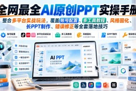 AI原创PPT实操全教程 账号配置工具使用落地技巧全解析