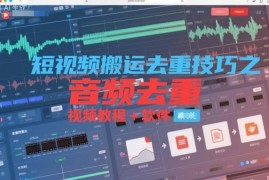 短视频搬运音频去重技巧分享 附视频教程及配套去重软件