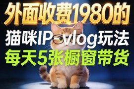宠物赛道猫咪Vlog IP玩法拆解 26条视频涨粉29万带货实操攻略