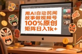 AI制作原创民间故事视频号 矩阵运营保姆级实操教程