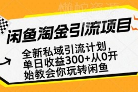 2025闲鱼淘金私域引流实操 零基础做副业可赚全职水平工资