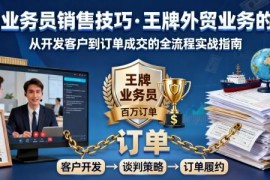外贸业务员销售技巧学习 王牌外贸业务系统训练课程