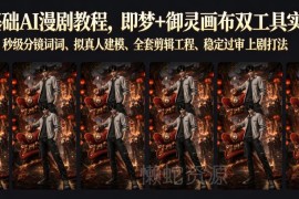 零基础AI漫剧落地实操教程 即梦+御灵画布双工具全链路教学