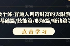 超级个体全系列课程 普通人职场提升财富增长学习指南