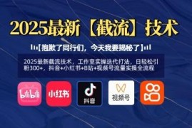 2025多平台短视频截流实操打法 工作室迭代版可日引精准粉300+