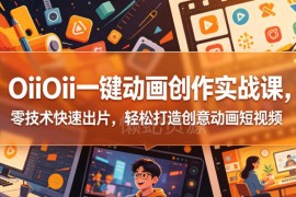 OiiOii一键动画创作实战课 零基础快速制作创意动画短视频