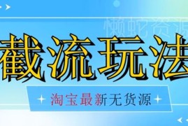 2024最新淘宝无货源不开车自然流低成本截流玩法 日入300+教程