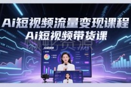 AI短视频流量变现与带货课程 从制作到爆款实操指南