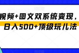 中视频+图文双模式AI变现教程 零粉无需剪辑实操赚钱攻略