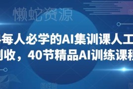 2024年40节精品AI创收集训课 从工具入门到变现全流程教学