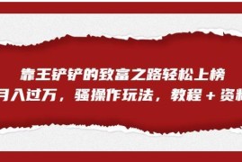 王铲铲的致富之路低门槛玩法教程 合规副业增收操作指南