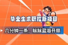 毕业生求职向脉脉拉新项目拆解 空白蓝海市场玩法全解析