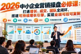 2026中小企业营销操盘必修课 打通增长成交团队全闭环实现可复制增长
