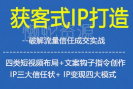 获客型短视频IP打造全流程 信任搭建与变现模式实操指南