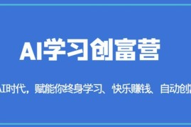 AI学习创富营内容介绍 职场创业AI工具使用及变现指南
