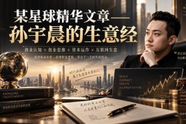 孙宇晨生意经深度拆解：持续制造流量背后的商业运作逻辑