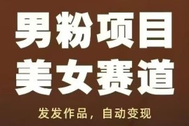 男粉美女赛道实操教程 零基础获流全自动变现玩法指南
