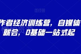 0基础AI创作者经济训练营 自媒体从起号到变现全流程实操课程