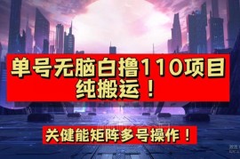 9月低门槛搬运网赚项目 单号可获百元收益玩法全揭秘