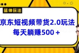 2024最新京东短视频带货2.0玩法 低门槛副业变现实操指南