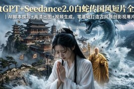 ChatGPT+Seedance2.0制作白蛇传国风AI短片 零基础实操全教程
